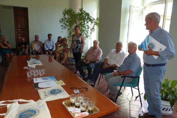 Beim Empfang der G�ste im Rathaus