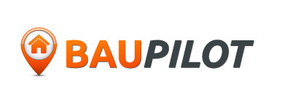 Logo Baupilot - orange und graue Schrift auf wei�em Untergrund