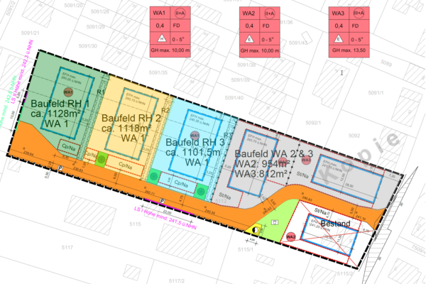 Lageplan Baugebiet Hinterm Hof Lageplan Baugebiet Hinterm Hof